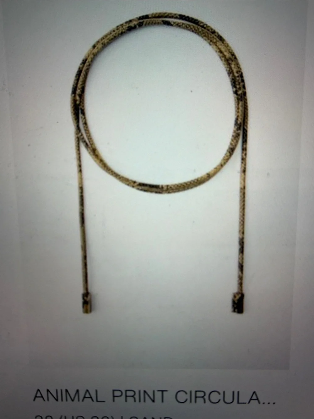 Zara Snake-Print Wrap Belt in Tan and Black